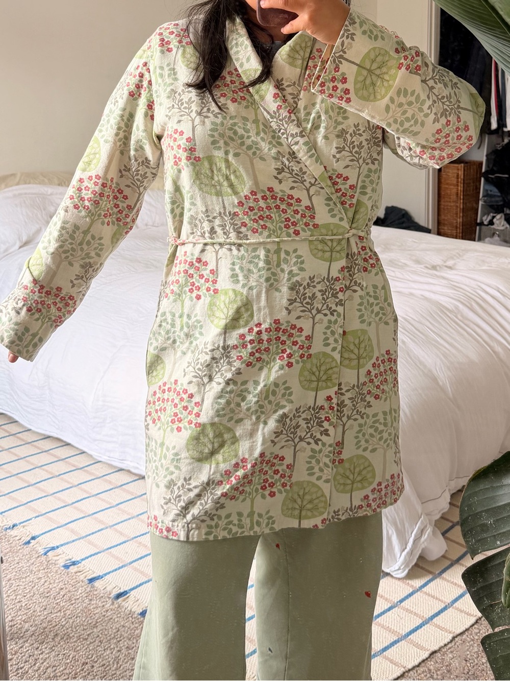 Garnet Hill Robe  made in Poland with German Fabric (sz S)